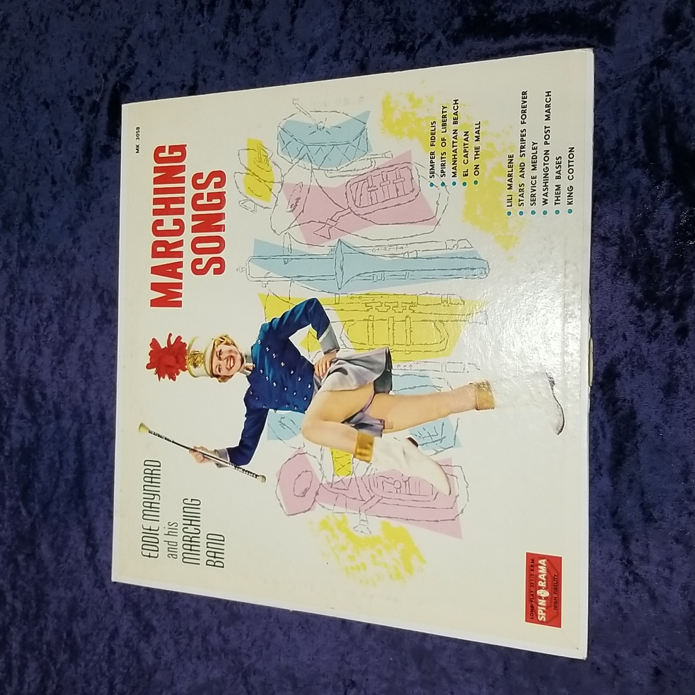Record Album Marching Songs Eddie Maynard & His Marching Band 33 1/3 RPM